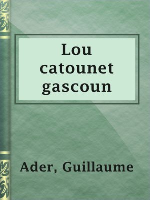 cover image of Lou catounet gascoun